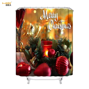 HUGSIDEA Christmas Design Shower Curtain Large Thickened Bathroom Curtains Moldproof Waterproof Bath Curtains with 12pcs Hooks
HUGSIDEA Christmas Design Shower Curtain Large Thickened Bathroom Curtains Moldproof Waterproof Bath Curtains with 12pcs Hooks