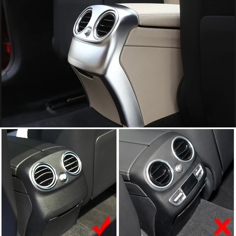 Sticker For Mercedes Chrome Rear armrest box outlet decorative Trim Cover Sticker for Mercedes w205 c class c180 GLC Car Styling
Sticker For Mercedes Chrome Rear armrest box outlet decorative Trim Cover Sticker for Mercedes w205 c class c180 GLC Car Styling