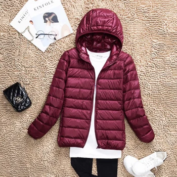 Winter Women Down Jacket Female Plus Size 7XL Ultra Light Down Coat Jacket with Hood Ladies 90% White Duck Down Thin Jacket F308
Winter Women Down Jacket Female Plus Size 7XL Ultra Light Down Coat Jacket with Hood Ladies 90% White Duck Down Thin Jacket F308