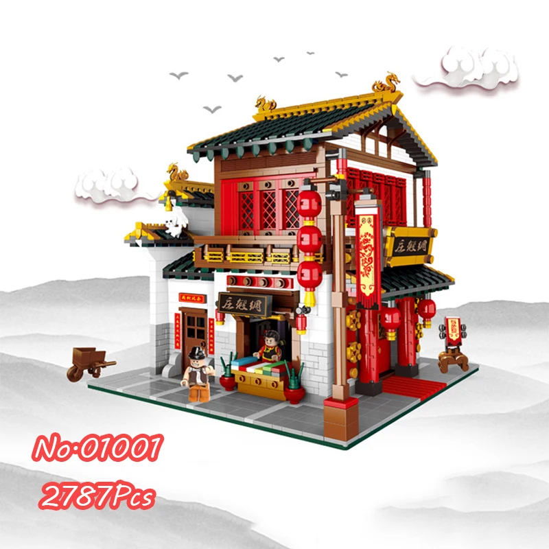 Building Blocks Fit LegoINGlys 01001 2787Pcs Architecture Series China Town Silk Zhuang With Figures MOC Bricks Toys For Adult
Building Blocks Fit LegoINGlys 01001 2787Pcs Architecture Series China Town Silk Zhuang With Figures MOC Bricks Toys For Adult
