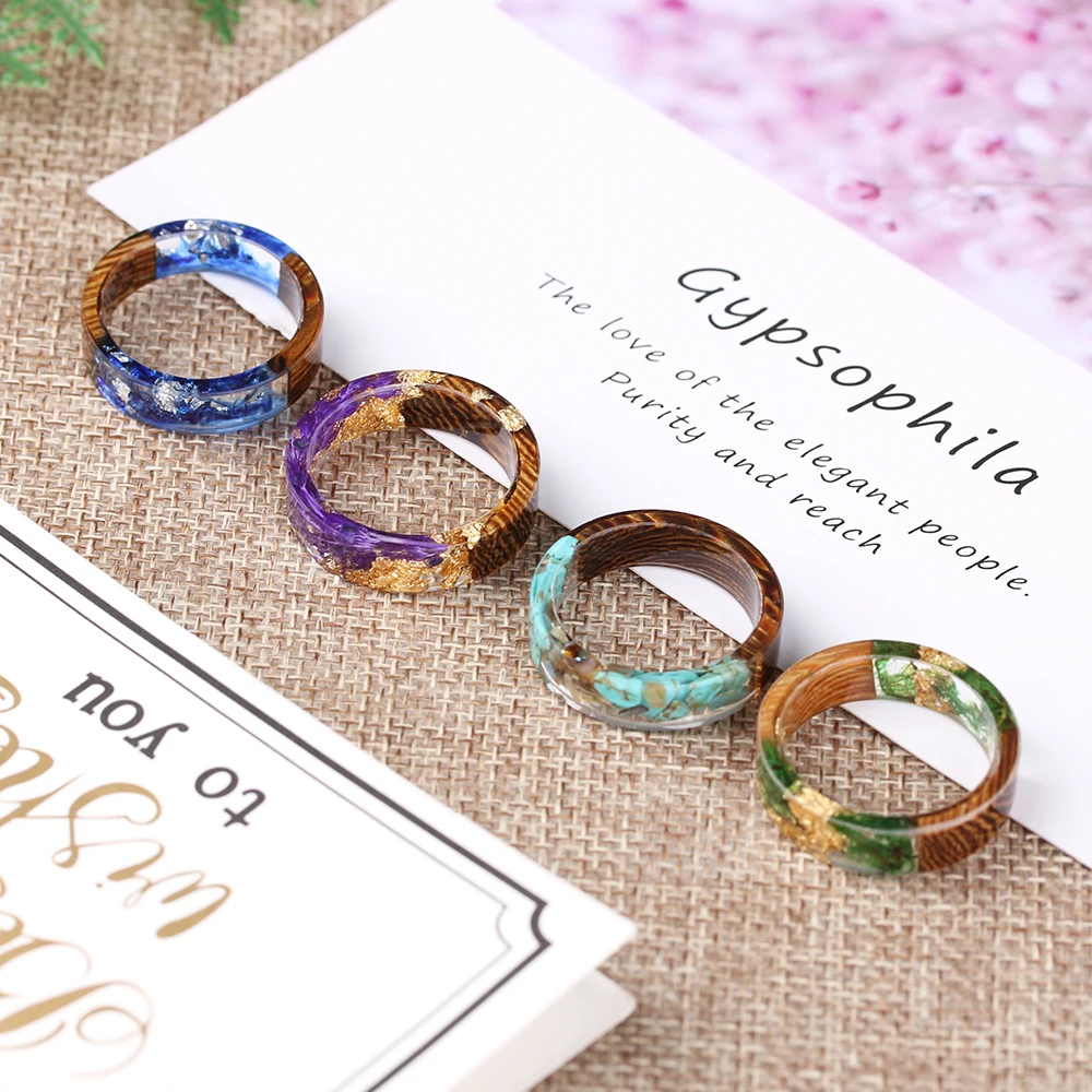 2019 New Design Handmade Wood Resin Ring Flowers Plants Inside Jewelry New Novelty Wood Ring Anniversary Ring
2019 New Design Handmade Wood Resin Ring Flowers Plants Inside Jewelry New Novelty Wood Ring Anniversary Ring