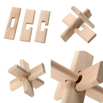 Wooden Luban Lock Puzzles Toy Chinese Traditional Intelligent Fun Lock/Unlock Assemble Puzzle Jigsaw Toy for Adult Kids
Wooden Luban Lock Puzzles Toy Chinese Traditional Intelligent Fun Lock/Unlock Assemble Puzzle Jigsaw Toy for Adult Kids