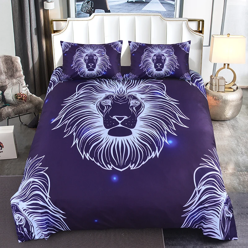 Boniu 3d Lion Pattern Duvet Cover Set with Pillow Covers Galaxy European Line Animal Bedding Set AU/US/EU/UK Twin Size Bed Set
Boniu 3d Lion Pattern Duvet Cover Set with Pillow Covers Galaxy European Line Animal Bedding Set AU/US/EU/UK Twin Size Bed Set
