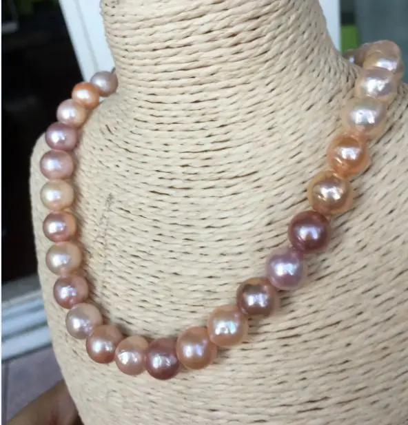 gorgeous 11-12mm freshwater pink lavender multicolor pearl necklace18"925silver
gorgeous 11-12mm freshwater pink lavender multicolor pearl necklace18"925silver