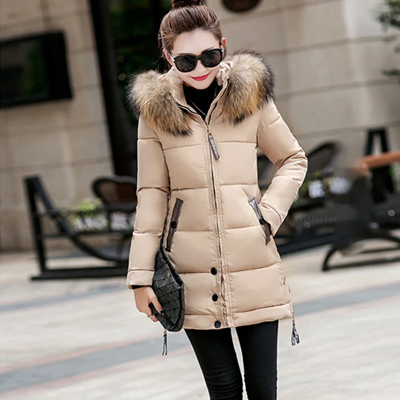 Jacket Coat Winter 2019 New Plus Size Parka Long Hooded Outerwear With Fur Collar Slim Fashion Coats Female Parka Winter Coat
Jacket Coat Winter 2019 New Plus Size Parka Long Hooded Outerwear With Fur Collar Slim Fashion Coats Female Parka Winter Coat