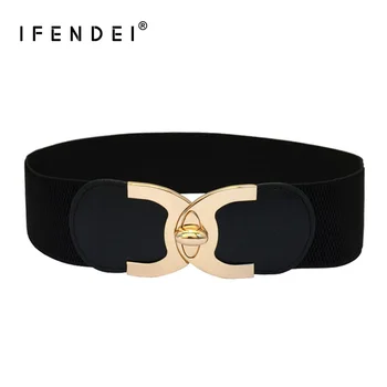 IFENDEI Women Elastic Waistband Ladies Cinch Belt Fashion Stretch Elastic Wide Belt Designer Brand Female Cummerbund for Dresses
IFENDEI Women Elastic Waistband Ladies Cinch Belt Fashion Stretch Elastic Wide Belt Designer Brand Female Cummerbund for Dresses