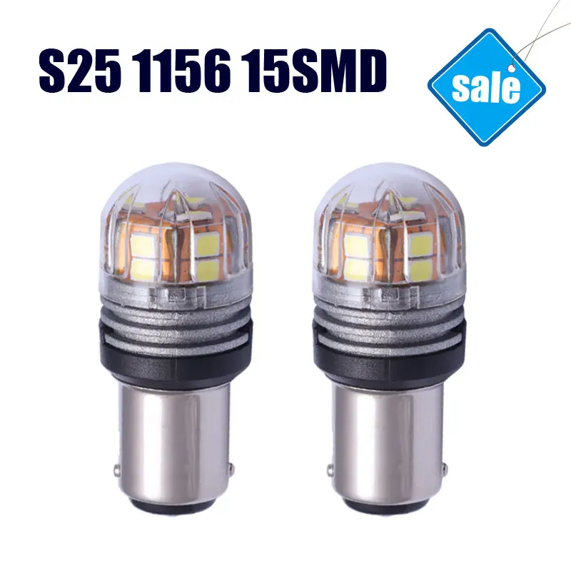 2pcs/lot S25 1156 Automotive Truck LED Front Rear Turn Signal Lamp Super Bright 6000K White Light Car Bulb
2pcs/lot S25 1156 Automotive Truck LED Front Rear Turn Signal Lamp Super Bright 6000K White Light Car Bulb