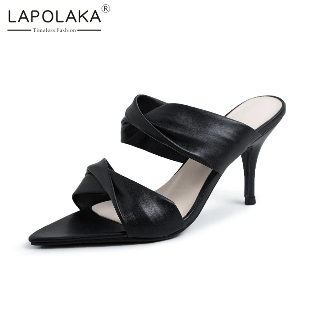 Lapolaka Brand New Fashion Ladies High Heels Mules Women Shoes Woman Casual Party Sexy Summer Slippers 2019 Female Shoes
Lapolaka Brand New Fashion Ladies High Heels Mules Women Shoes Woman Casual Party Sexy Summer Slippers 2019 Female Shoes