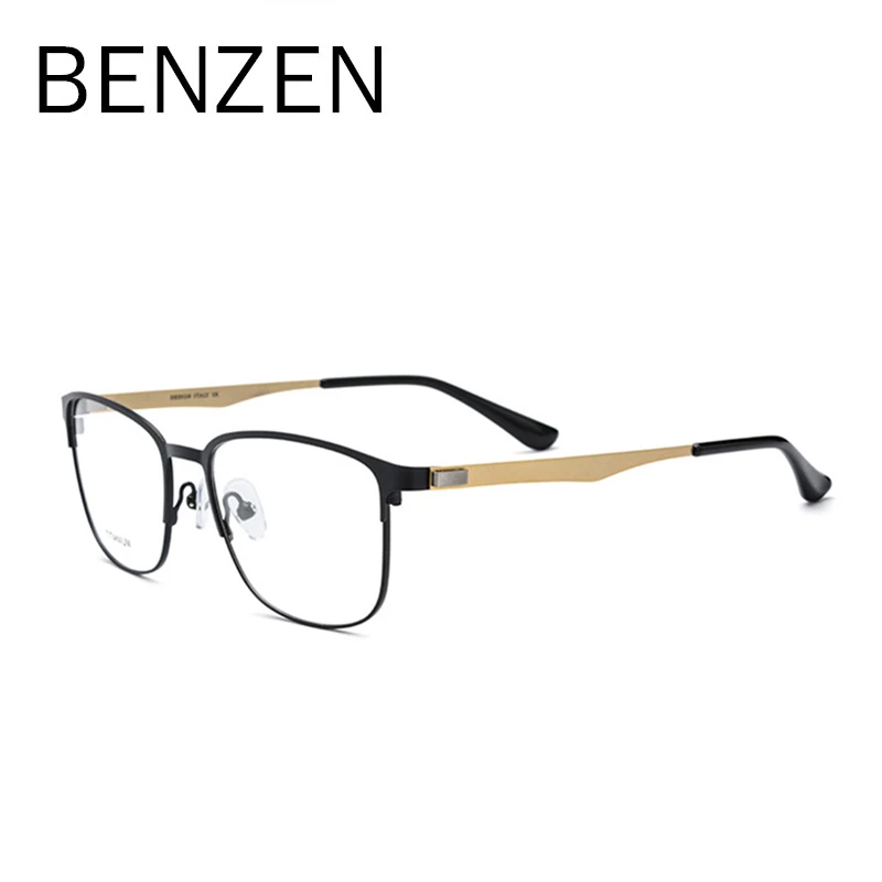 BENZEN Titanium Eyeglasses Frame Men Women Myopia Eyeglasses Square Metal Screwless Optical Prescription Frame 5135
BENZEN Titanium Eyeglasses Frame Men Women Myopia Eyeglasses Square Metal Screwless Optical Prescription Frame 5135