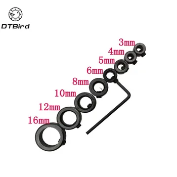 8pcs/set 3-16mm Drill Depth Stop Collar Ring Positioner Drill Bit Spacing Ring Locator Woodworking Tools With Hex Wrench
8pcs/set 3-16mm Drill Depth Stop Collar Ring Positioner Drill Bit Spacing Ring Locator Woodworking Tools With Hex Wrench