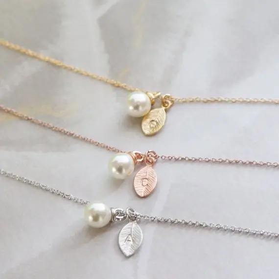 Personalized Initial pearl Necklace Bridesmaid Dainty Gift Idea for Her Friendship Necklace Charms mother's day gifts necklace
Personalized Initial pearl Necklace Bridesmaid Dainty Gift Idea for Her Friendship Necklace Charms mother's day gifts necklace