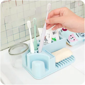 Practical Fashion Plastic Toothpaste Toothbrush Holder Soap Dish Storage Glass Cup Drainer Holder Bathroom Accessories
Practical Fashion Plastic Toothpaste Toothbrush Holder Soap Dish Storage Glass Cup Drainer Holder Bathroom Accessories