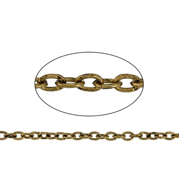 DoreenBeads Iron Based Alloy Antique Gold Link Cable Chain Findings Gold Tone DIY Chains 3.7x2.7mm, 50cm long, 1 Piece
DoreenBeads Iron Based Alloy Antique Gold Link Cable Chain Findings Gold Tone DIY Chains 3.7x2.7mm, 50cm long, 1 Piece