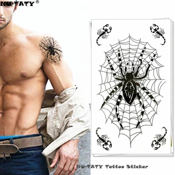 Nu-TATY Spider Web Designs Temporary Tattoo Body Art Flash Tattoo Stickers 17*10cm Waterproof Fake Tatoo Car Styling Sticker
Nu-TATY Spider Web Designs Temporary Tattoo Body Art Flash Tattoo Stickers 17*10cm Waterproof Fake Tatoo Car Styling Sticker