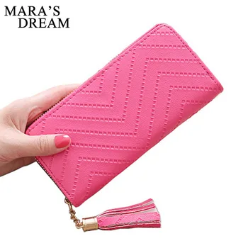 Mara's Dream 2019 Women's Korean Version of The Solid Color Plaid Wallet Clutch Bag Zipper Wallet Tassel Mobile Phone Bag
Mara's Dream 2019 Women's Korean Version of The Solid Color Plaid Wallet Clutch Bag Zipper Wallet Tassel Mobile Phone Bag