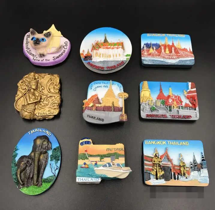 Hot Selling Newest Thailand Bangkok Architectural Landscape Tourism Resin Fridge 3D Magnetic Sticker Collection Wat Haw Pha Kaew
Hot Selling Newest Thailand Bangkok Architectural Landscape Tourism Resin Fridge 3D Magnetic Sticker Collection Wat Haw Pha Kaew