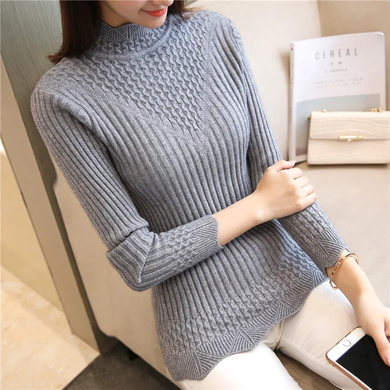 33 qiu dong Cultivate morality F1862 lace half a turtle neck sweater elastic twist render unlined upper garment
33 qiu dong Cultivate morality F1862 lace half a turtle neck sweater elastic twist render unlined upper garment