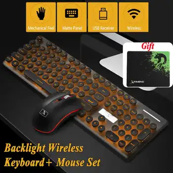 Multimedia 2.4G Wireless Keyboard Mouse Combos Rechargeable Mute LED Backlit Gaming Keyboard Mouse Pad Set
Multimedia 2.4G Wireless Keyboard Mouse Combos Rechargeable Mute LED Backlit Gaming Keyboard Mouse Pad Set