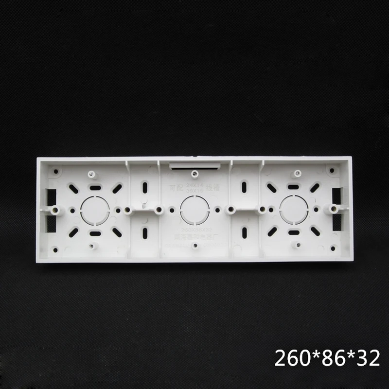 10pcs 3-Gang 86 Type Wall Mounted Switch Box Universal Switch Socket Bottom Box Mounted Wire Box 260*86*32mm Free Shipping
10pcs 3-Gang 86 Type Wall Mounted Switch Box Universal Switch Socket Bottom Box Mounted Wire Box 260*86*32mm Free Shipping