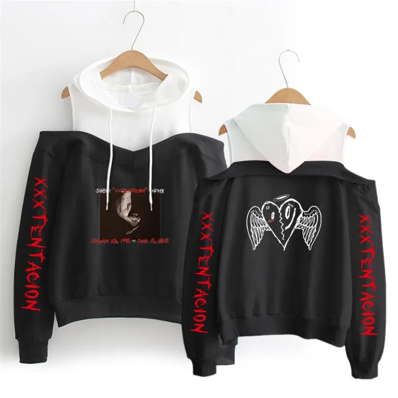 2018 new XXX Tentacion Hoodies Sweatshirts Long Sleeve Off-Shoulder Exclusive Kpop Women XXX Tentacion Album sala hot Clothes
2018 new XXX Tentacion Hoodies Sweatshirts Long Sleeve Off-Shoulder Exclusive Kpop Women XXX Tentacion Album sala hot Clothes