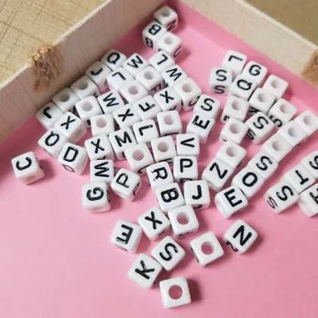 1100pcs 200pcs 8*8MM Cube Acrylic Letters Beads Mixed A-Z Alphabet Square Initial DIY Jewelry Findings ornament Bracelet Beads
1100pcs 200pcs 8*8MM Cube Acrylic Letters Beads Mixed A-Z Alphabet Square Initial DIY Jewelry Findings ornament Bracelet Beads