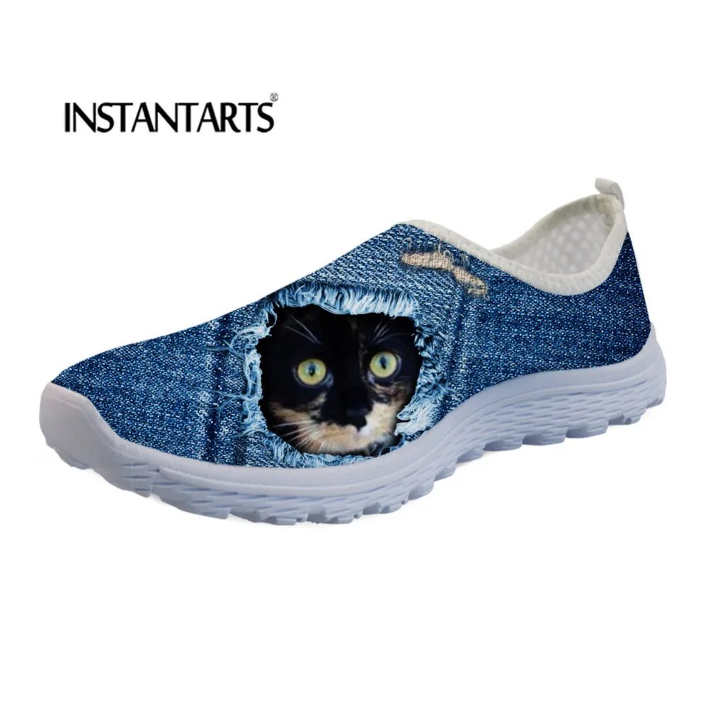 INSTANTARTS Fashion Women Casual Shoes Woman Mesh Spring Sneakers 3D Jeans Cats Prints Girl Breathable Slip-on Flats Shoes Women
INSTANTARTS Fashion Women Casual Shoes Woman Mesh Spring Sneakers 3D Jeans Cats Prints Girl Breathable Slip-on Flats Shoes Women