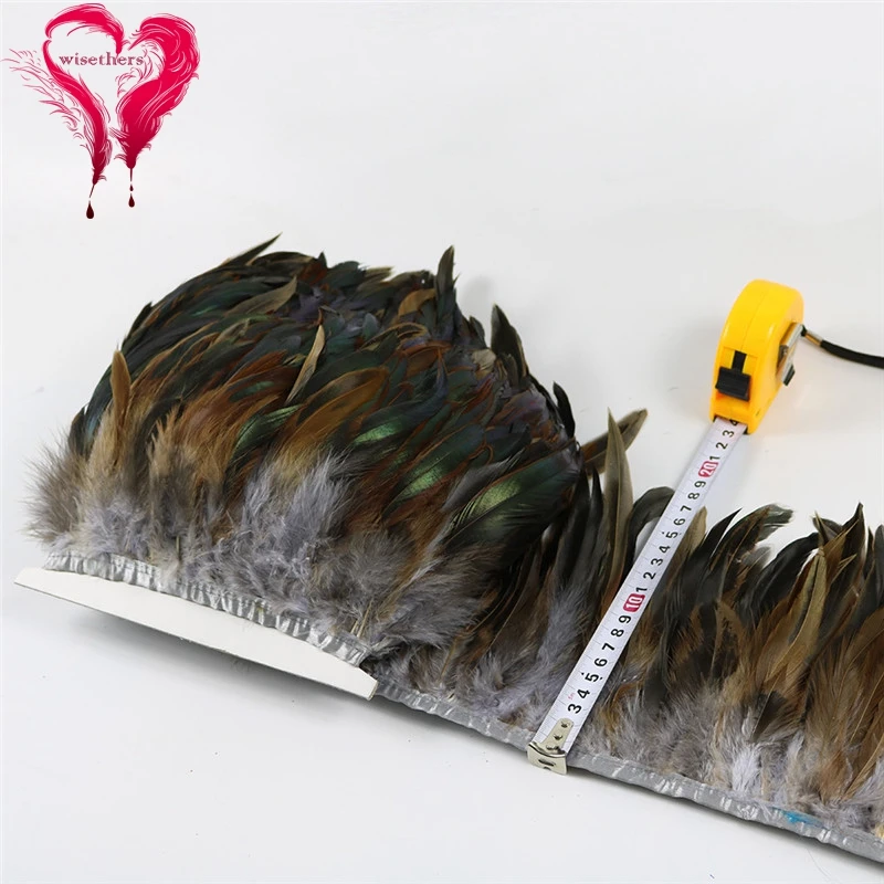 14 gray rooster feather trims 5