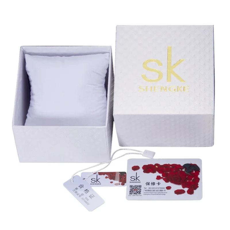 SHENGKE Watch Box White Square Watch Case SK Top Brand Gift Box SHENGKE Watches Case Paper Watch Holder Gift Package
SHENGKE Watch Box White Square Watch Case SK Top Brand Gift Box SHENGKE Watches Case Paper Watch Holder Gift Package