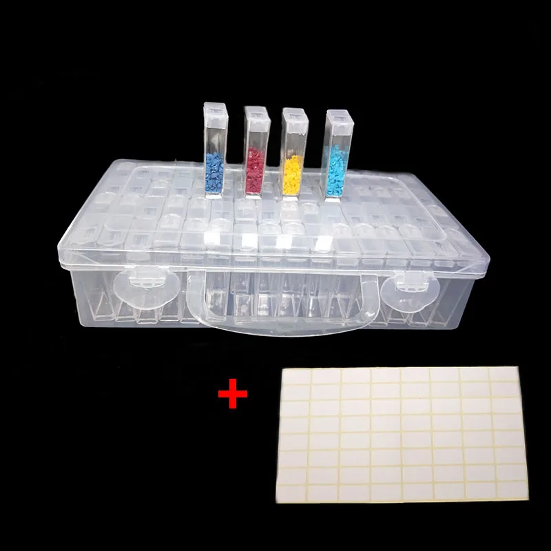 64 Slots Plastic Storage Box Diamond Painting kits Cross stich Art Rhinestone Tools Beads Storage Box Case Organizer Holder T05
64 Slots Plastic Storage Box Diamond Painting kits Cross stich Art Rhinestone Tools Beads Storage Box Case Organizer Holder T05