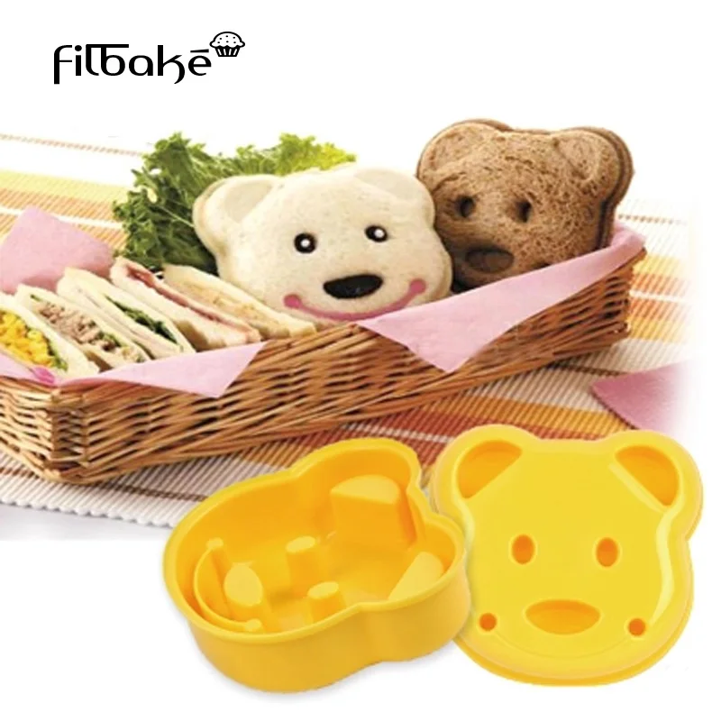 FILBAKE Kitchen Gadgets DIY Sandwich Sushi Rice Breakfast Cutter Cute Teddy Bear Shape Cake Bread Toast Mold Mould Cookie
FILBAKE Kitchen Gadgets DIY Sandwich Sushi Rice Breakfast Cutter Cute Teddy Bear Shape Cake Bread Toast Mold Mould Cookie