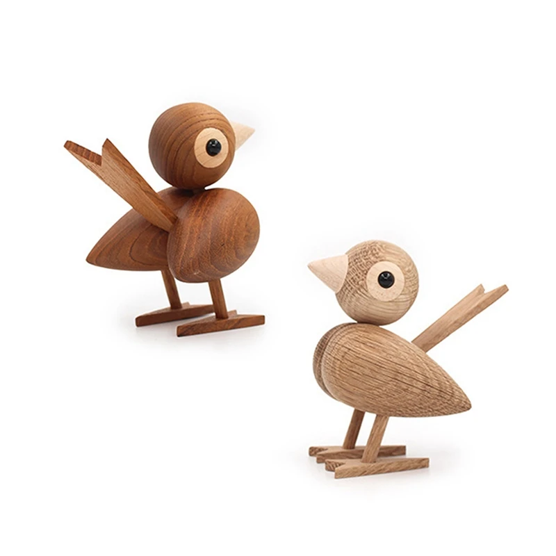 Nordic Style Oak Wooden Sparrow Puppet Lovely Nature Teak Wood Crafts Bird Ornaments Home Decor Wall Shelf Decoration Figurines
Nordic Style Oak Wooden Sparrow Puppet Lovely Nature Teak Wood Crafts Bird Ornaments Home Decor Wall Shelf Decoration Figurines