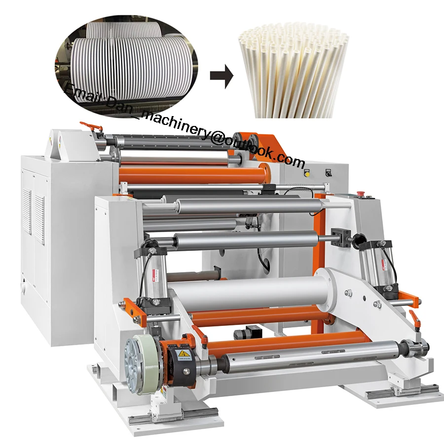 High quality paper straw slitting machine, jumbo rolling paper cutting machine
High quality paper straw slitting machine, jumbo rolling paper cutting machine