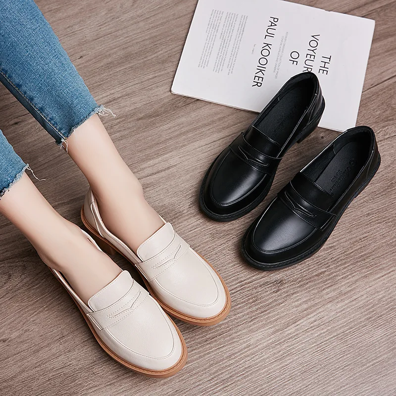 European British small leather shoes women concise soft work oxfords microfiber matt block heel espadrilles creeper flat loafers
European British small leather shoes women concise soft work oxfords microfiber matt block heel espadrilles creeper flat loafers