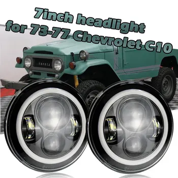 2pcs Led Headlight 7'' Round H4 High Low 6000K 7Inch Led Motor Light 50W for Jeep 5.75 inch Lada Niva Toyota UAZ 4x4 Offroad 
2pcs Led Headlight 7'' Round H4 High Low 6000K 7Inch Led Motor Light 50W for Jeep 5.75 inch Lada Niva Toyota UAZ 4x4 Offroad