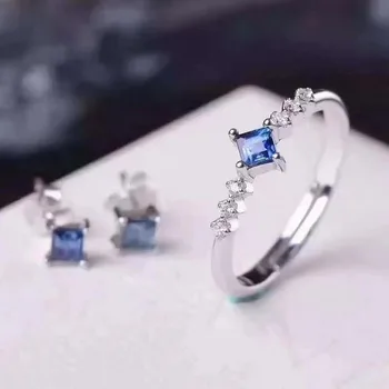Fidelity Natural 5A 3mm sapphire s925 sterling silver Exquisite fine jewelry sets for women natural blue gemstone earring rings
Fidelity Natural 5A 3mm sapphire s925 sterling silver Exquisite fine jewelry sets for women natural blue gemstone earring rings