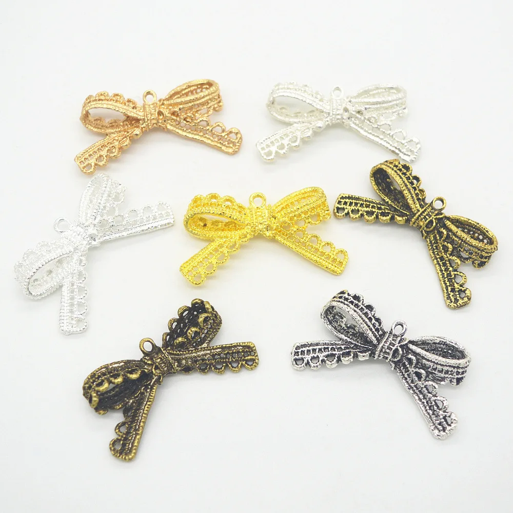 High Quality 4 Pieces/Lot 43.5mm*23.1mm Antique Silver Metal diy handmade Charm Cute Bowknot bow charms For Jewelry Making
High Quality 4 Pieces/Lot 43.5mm*23.1mm Antique Silver Metal diy handmade Charm Cute Bowknot bow charms For Jewelry Making