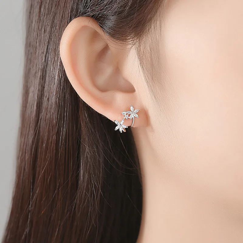 SLBRIDAL TOP 925 Silver Pave Setting CZ Crystal Stud Earring Cubic Zirconia Earrings Women Girls Jewelry Bridal Wedding Earrings
SLBRIDAL TOP 925 Silver Pave Setting CZ Crystal Stud Earring Cubic Zirconia Earrings Women Girls Jewelry Bridal Wedding Earrings
