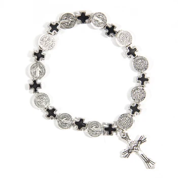 Jesus Cross Bracelet Vintage Golden&Silver Jesus Jewelry Rosary Centerpiece Sacred Mercy Saint Icons Religious Beaded Bracelet
Jesus Cross Bracelet Vintage Golden&Silver Jesus Jewelry Rosary Centerpiece Sacred Mercy Saint Icons Religious Beaded Bracelet