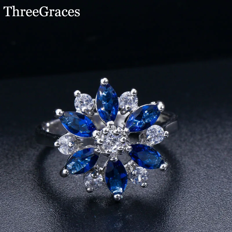 ThreeGraces Brand Korean CZ Crystal Jewelry Sparkling Light Blue Zirconia Fashion Wedding Engagement Ring For Women RG022
ThreeGraces Brand Korean CZ Crystal Jewelry Sparkling Light Blue Zirconia Fashion Wedding Engagement Ring For Women RG022