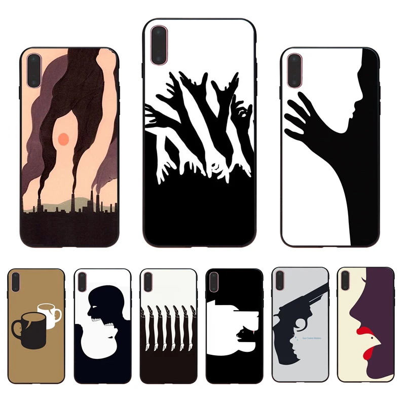 IMIDO Positive and negative space art black silicone soft case For iPhone 7 7plus 8 8plus X XS XR max 5 5s 6 6S 6plus phone case
IMIDO Positive and negative space art black silicone soft case For iPhone 7 7plus 8 8plus X XS XR max 5 5s 6 6S 6plus phone case