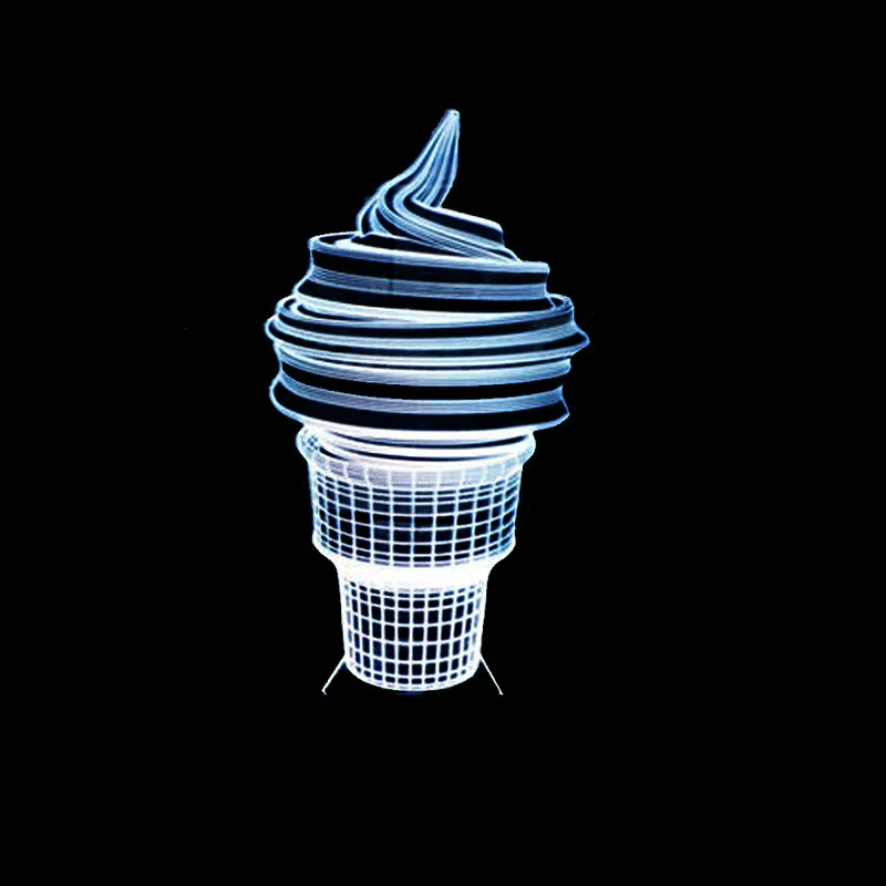 YIMIA Ice cream Style 3D Stereo Vision Acrylic 7 Colors Changing USB Night light Kid's Room Desk Bedside Decor Touch LED Lamp
YIMIA Ice cream Style 3D Stereo Vision Acrylic 7 Colors Changing USB Night light Kid's Room Desk Bedside Decor Touch LED Lamp