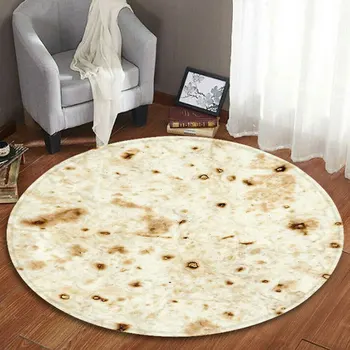 Printing Tortilla Soft Blanket Comfort Food Creative Snack Tortilla Pattern Blanket Round Burrito Shaped for Beach
Printing Tortilla Soft Blanket Comfort Food Creative Snack Tortilla Pattern Blanket Round Burrito Shaped for Beach
