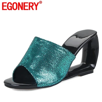 EGONERY women slippers fashion artificial leather lady shoes woman open toe summer high heels 2019 hollow wedges outside slides
EGONERY women slippers fashion artificial leather lady shoes woman open toe summer high heels 2019 hollow wedges outside slides