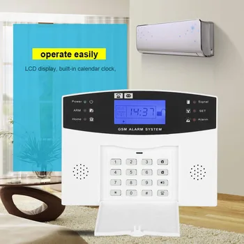 433MHz Wireless Home Security GSM Alarm System Intercom for iOS for Android APP Remote Control
433MHz Wireless Home Security GSM Alarm System Intercom for iOS for Android APP Remote Control