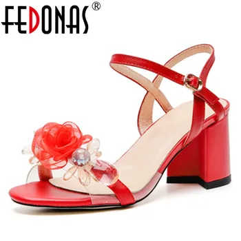 FEDONAS 2019 Summer New Arrival Fashion Sweet Women Sandals High Quality Genuine Leather Prom Shoes Basic Sweet Shoes Woman
FEDONAS 2019 Summer New Arrival Fashion Sweet Women Sandals High Quality Genuine Leather Prom Shoes Basic Sweet Shoes Woman