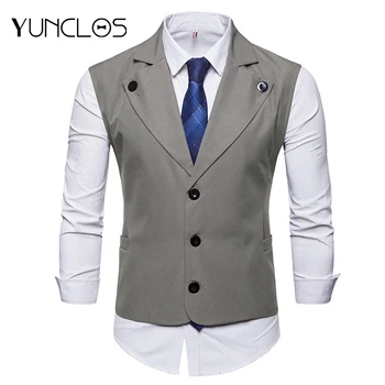 YUNCLOS Slim Fit Vest Wedding Party Men Suit Vest Waistcoat Formal Casual Single Breast Jacquard Colete Masculino
YUNCLOS Slim Fit Vest Wedding Party Men Suit Vest Waistcoat Formal Casual Single Breast Jacquard Colete Masculino