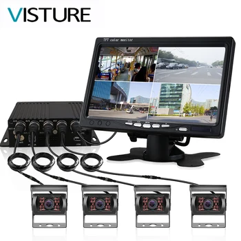 Truck DVR Dash Camera 4 Channel Cam Backup Video Recorder Kit CCTV Rear View Monitor Car Bus IR Night Vision Visture D008
Truck DVR Dash Camera 4 Channel Cam Backup Video Recorder Kit CCTV Rear View Monitor Car Bus IR Night Vision Visture D008
