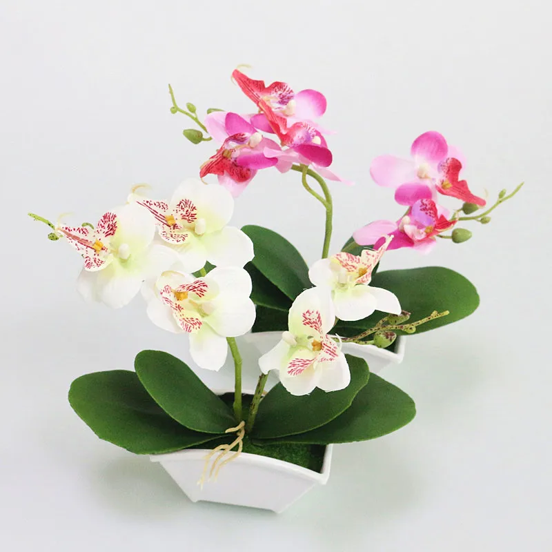 Flone Artificial Small Butterfly Orchid Flower Real Touch Leaves plastic vase Plants Bonsai Wedding Home Office Party Decoration
Flone Artificial Small Butterfly Orchid Flower Real Touch Leaves plastic vase Plants Bonsai Wedding Home Office Party Decoration