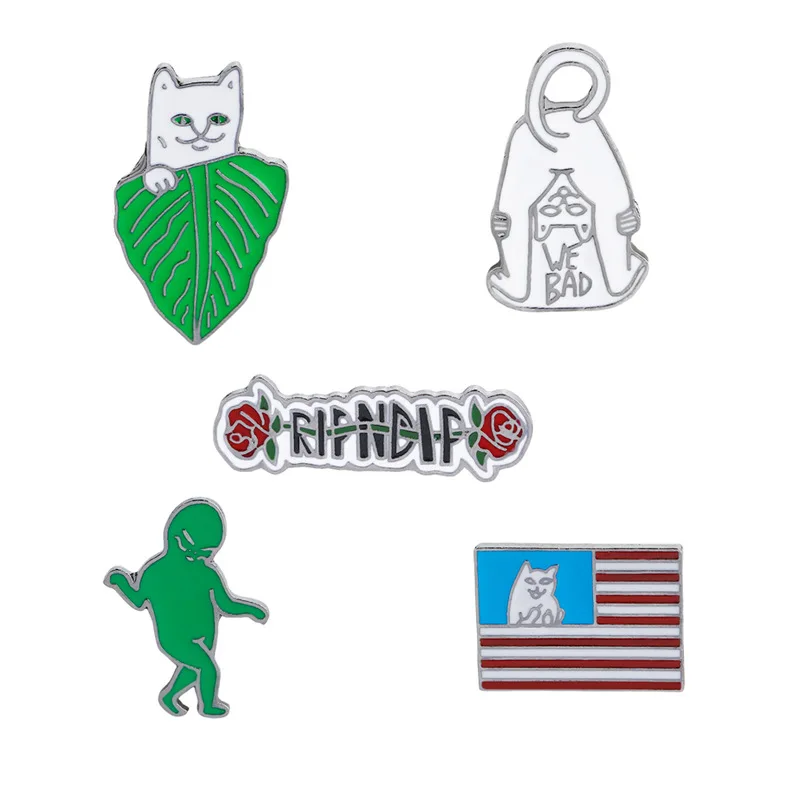 Male and female badge Exaggerated Oil Drips Cat Brooch Personality Fashion Letters Alien Badge Neckpin Wholesale Brooch
Male and female badge Exaggerated Oil Drips Cat Brooch Personality Fashion Letters Alien Badge Neckpin Wholesale Brooch