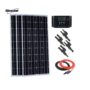 300 Watt Monocrystalline cell Solar Panel system Kit with 30A Solar Charge Controller for RV Boat Off-Grid System
300 Watt Monocrystalline cell Solar Panel system Kit with 30A Solar Charge Controller for RV Boat Off-Grid System